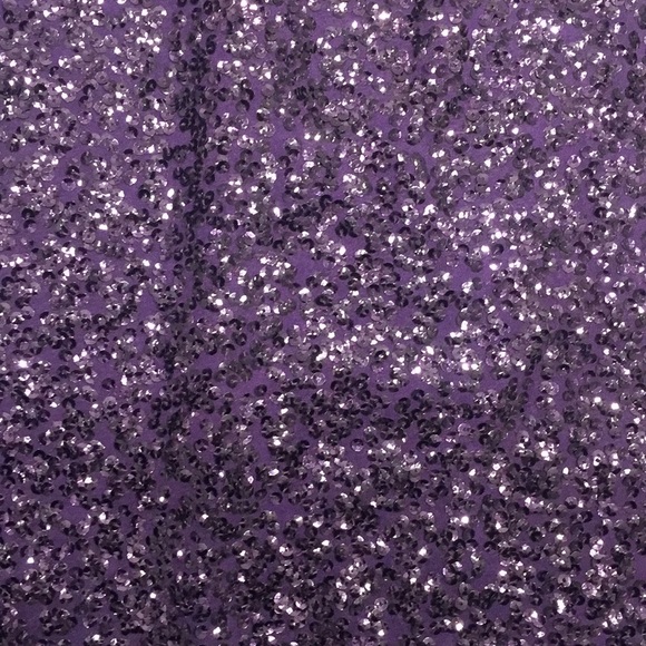 J. Crew Medium Purple Sequin Long Sleeve Shirt - Picture 3 of 5